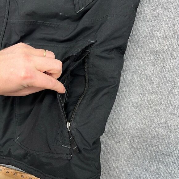 Eddie Bauer Jacket Mens 2XL Black Parka Coat Down Waterproof Hooded WeatherEdge - Picture 9 of 13